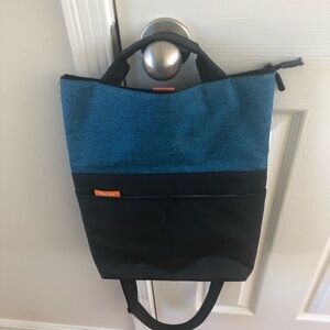 Blue and Black Tote/Laptop Bag